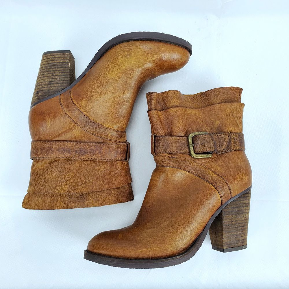 Steven by Steve Madden Riskey Leather Boots 7.5